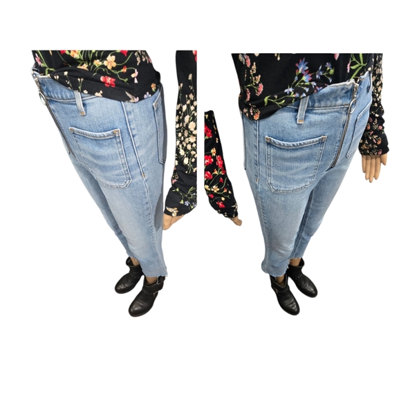 Denim Forum Blue Cropped Jeans - Picture 7 of 9